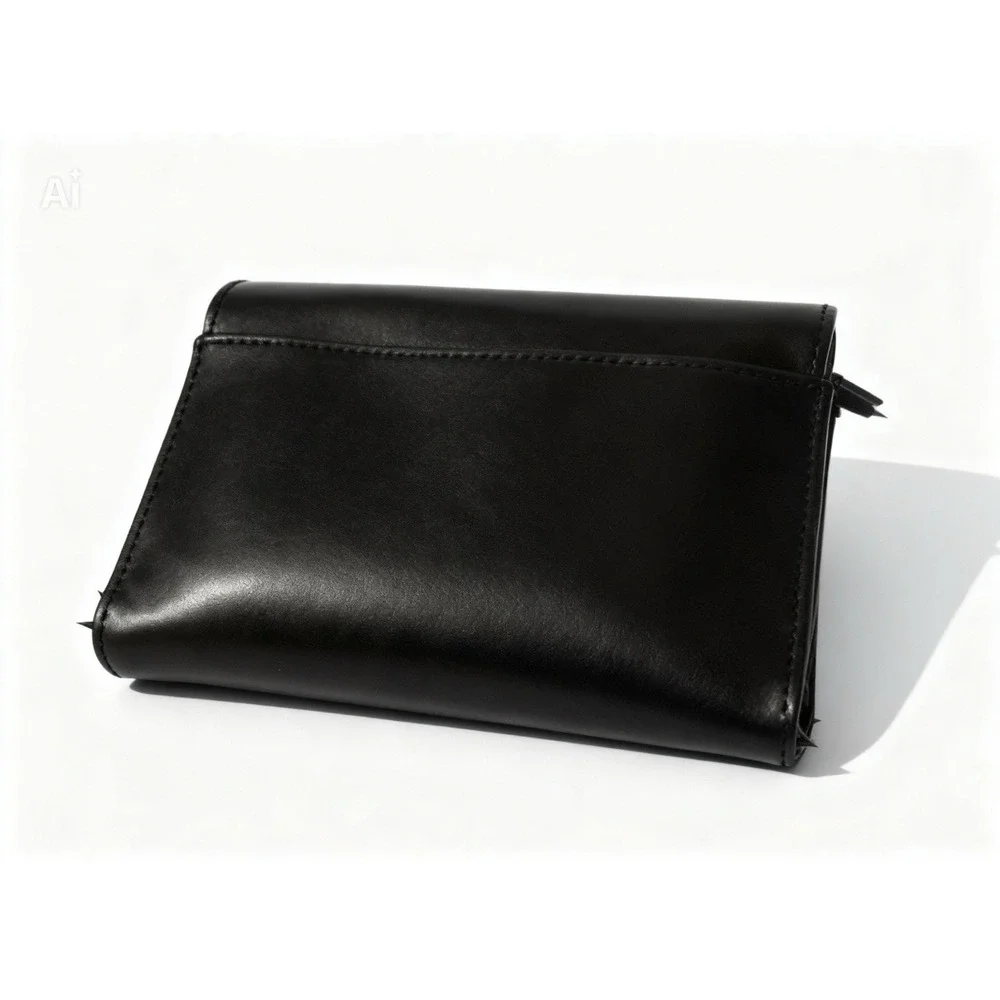 Kate Spade Street Callie Pebble Leather Tri-fold Wallet Black, Vintage [L]